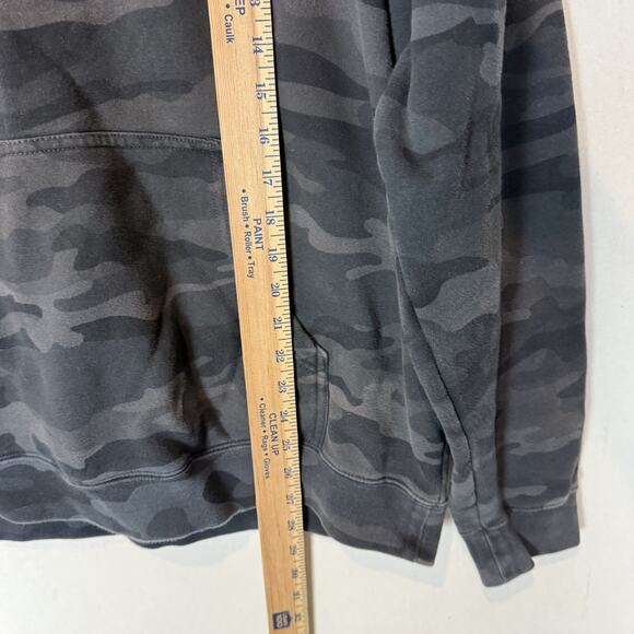Enthuzst Hoodie Mens XL Gray Camouflage American Flag Logo Fleece Streetwear - Picture 10 of 11